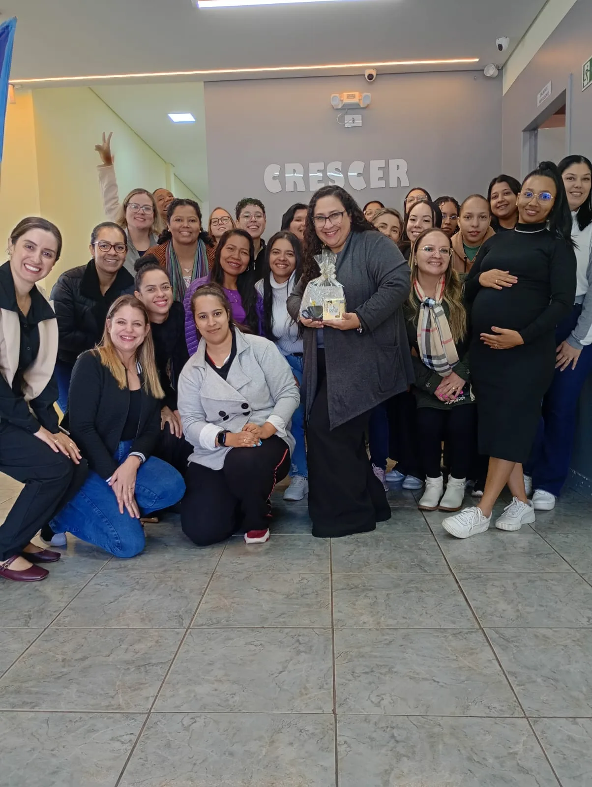 Equipe do CEI Crescer e Aprender em formação